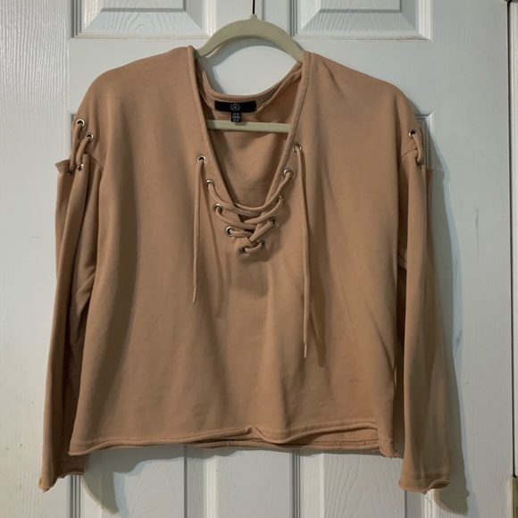 Missguided Lace-Up Lounge Pullover - Picture 2 of 4